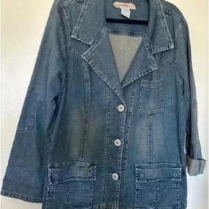 Christopher & Banks Classic Blue Jean Jacket